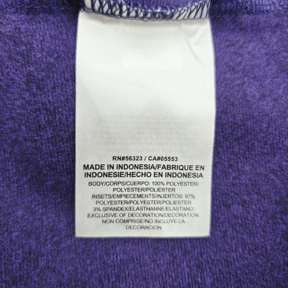LSU Tigers Nike 1/4 Zip Pullover Men's Medium Purple Football Long Sleeve 814207